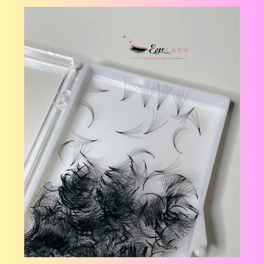 Lông Mi Fan Sẳn 7D- 0.07-C (Fan Lash Extensions)- Mi Volume 7D. Công Ty sản xuất Lông Mi Thanh Tú EyeLash.