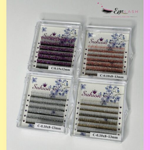 Lông Mi Kim Tuyến Lấp Lánh Trang Điểm Sự Kiện Thanh Tú EyeLash